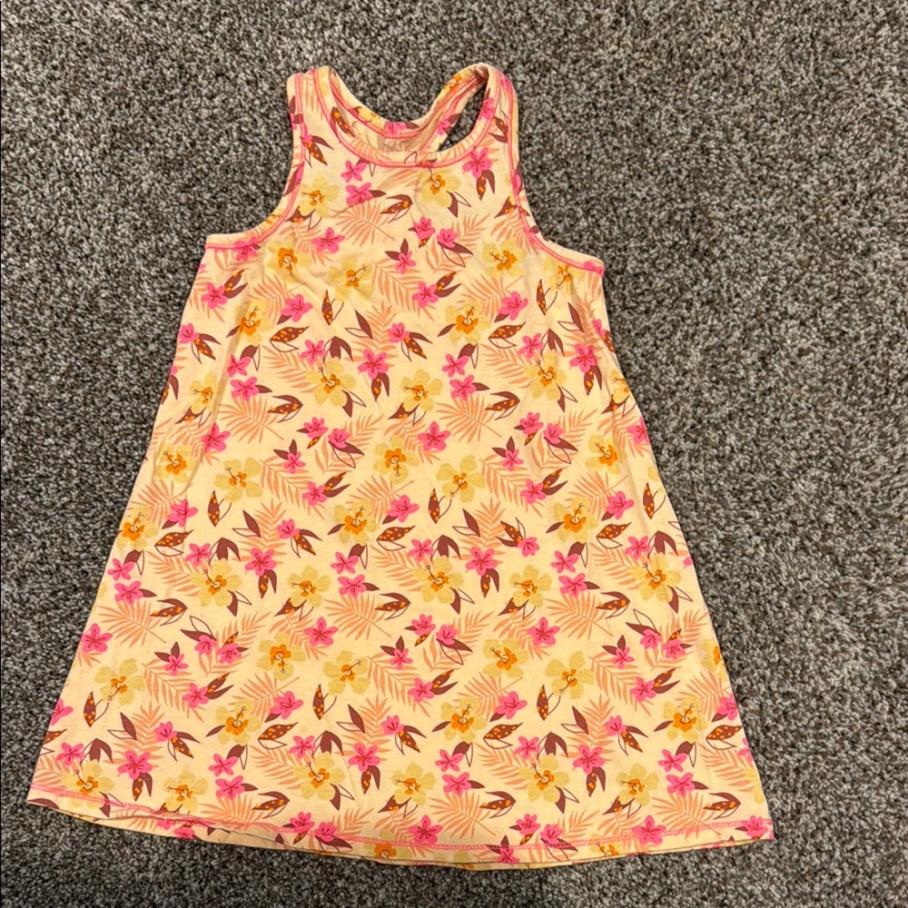 Cat & Jack Yellow Pink Halter Sundress